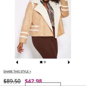 Ashley Stewart shearling